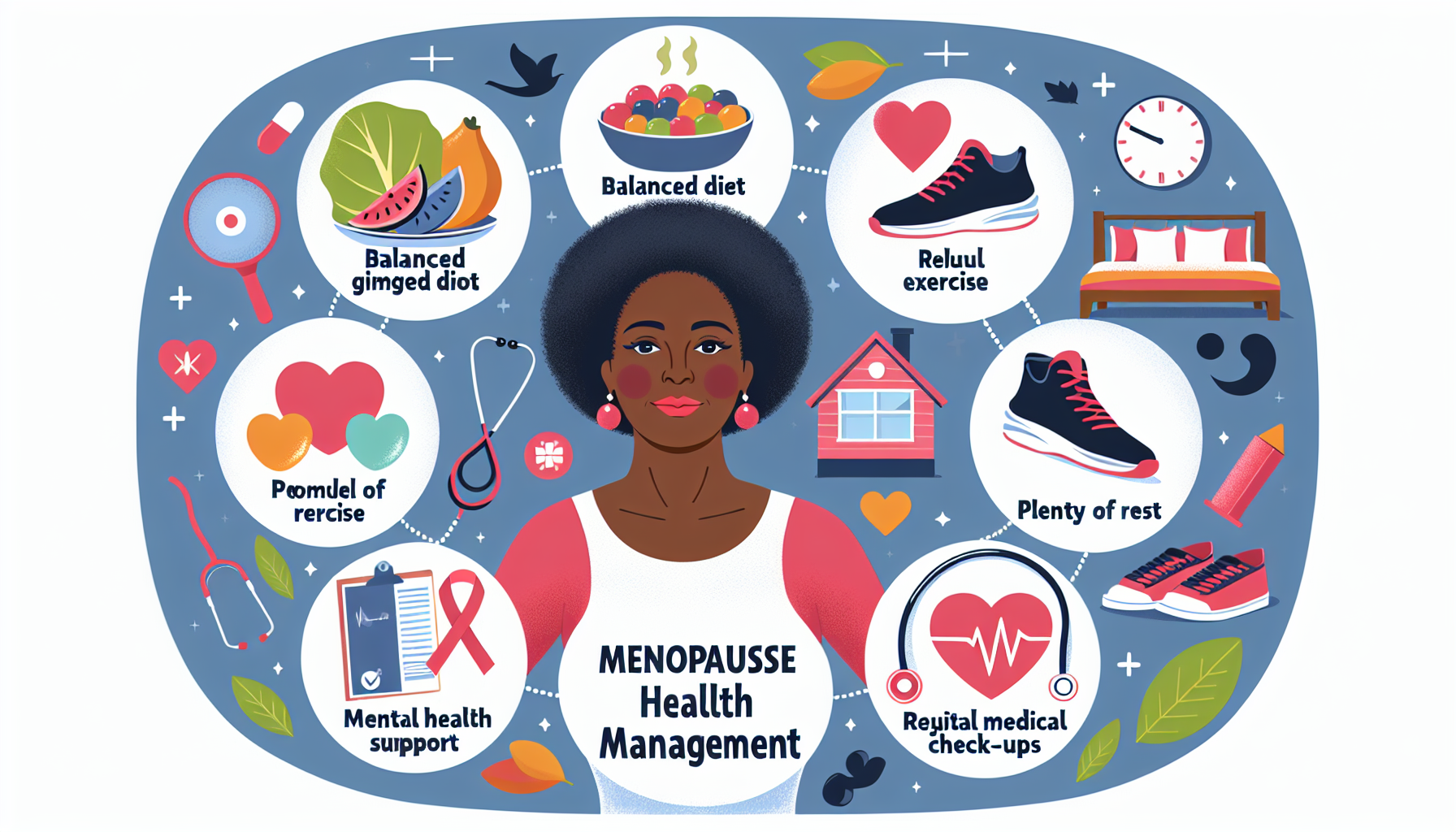 갱년기 여성의 호르몬 균형 유지, 면역력 강화, 식습관