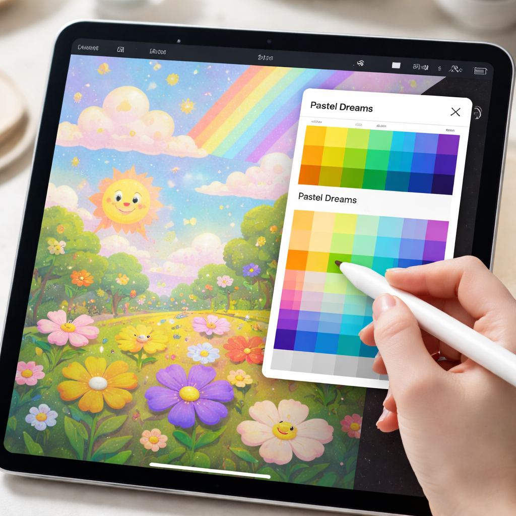 프로크리에이트 컬러파레트 이미지