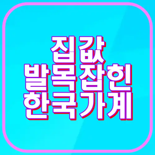 집값 발목잡힌 한국가계