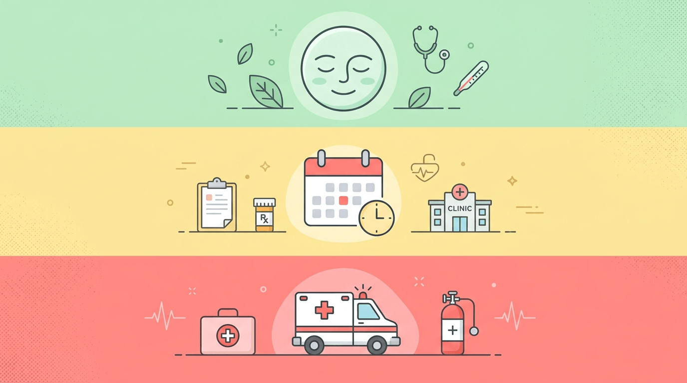 속쓰림 병원 방문 기준 셀프 체크리스트 경과관찰 응급