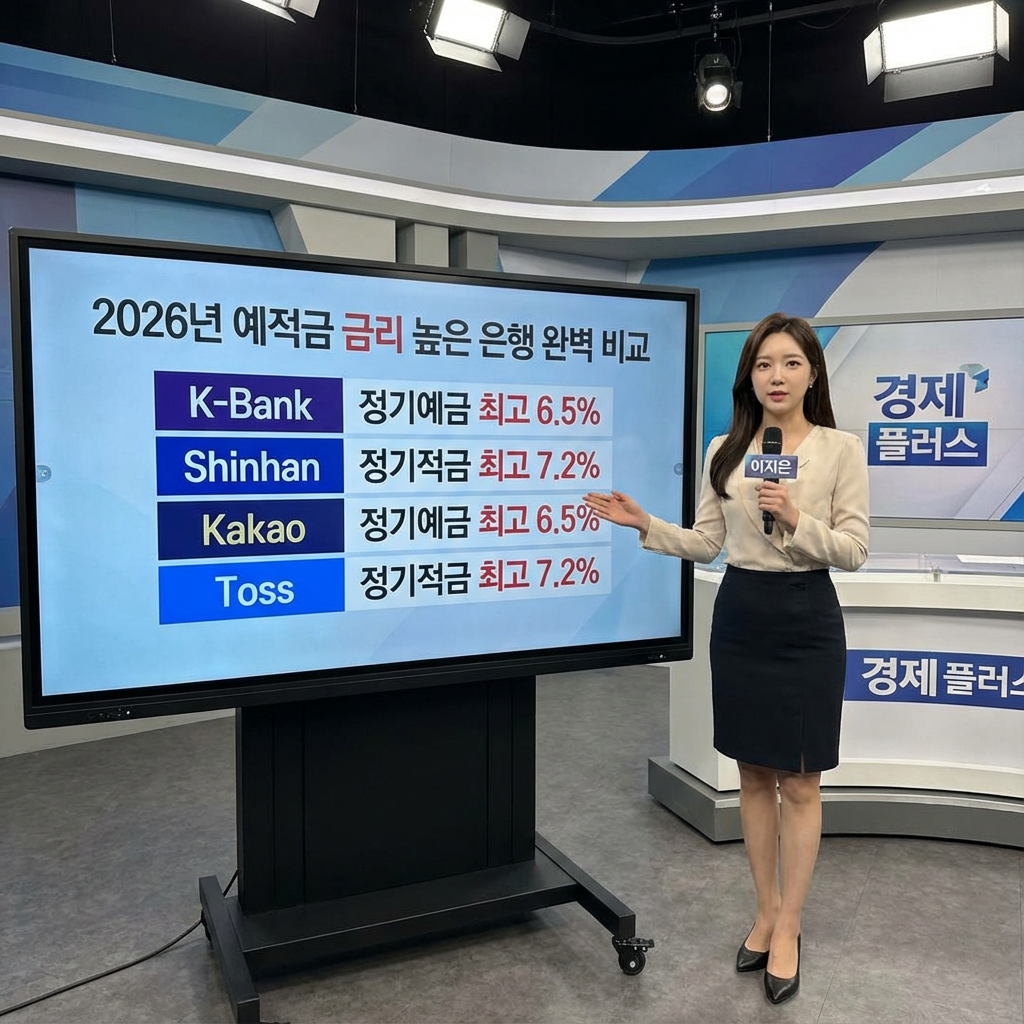예적금 금리 높은 은행 2026 추천 완벽 비교