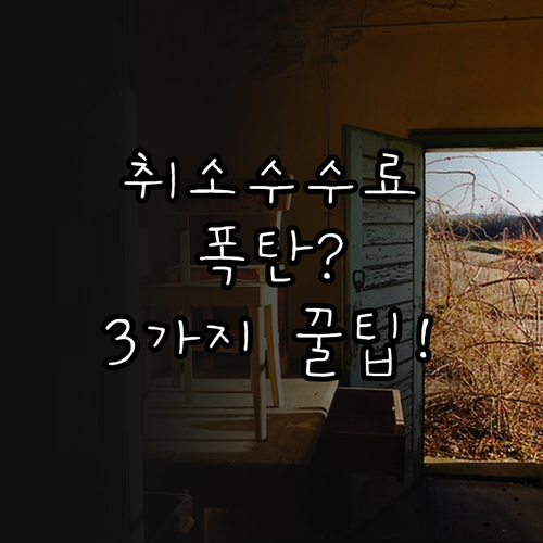 에어프레미아 취소 수수료 폭탄 피하는..