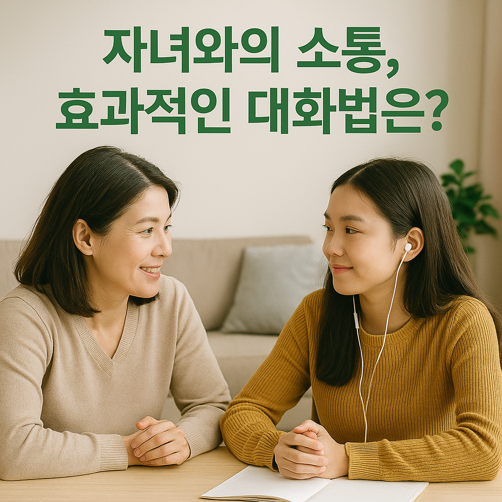 자녀와의 소통, 효과적인 대화법은?