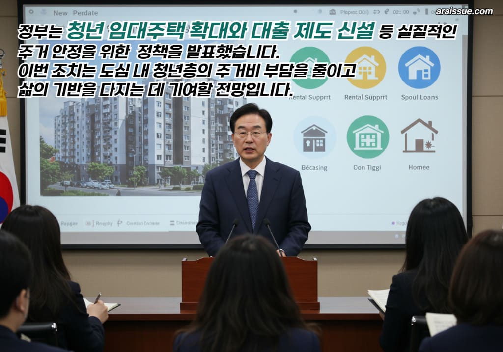 정부는 청년 임대주택 확대와 대출 제도 신설 등 실질적인 주거 안정을 위한 정책을 발표했습니다.
