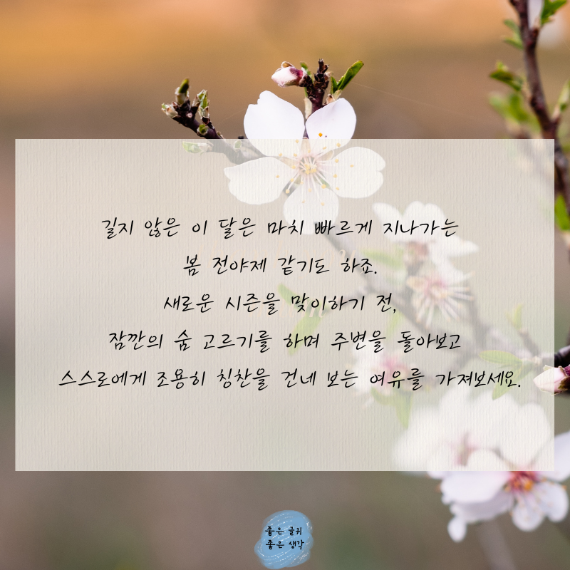 2월 인사말 문구 모음집 이미지 글귀
