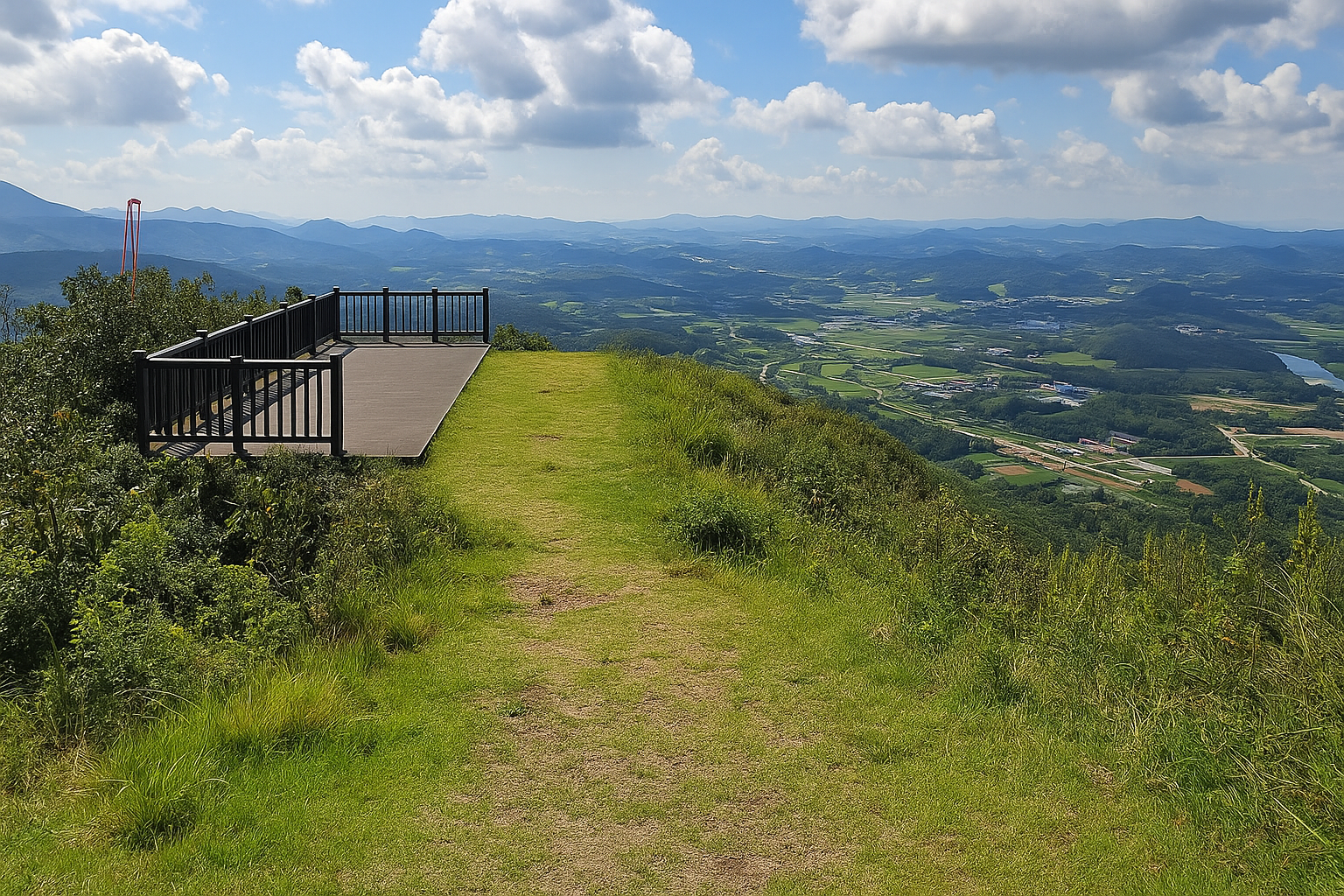 홍성 백월산 정상 사진