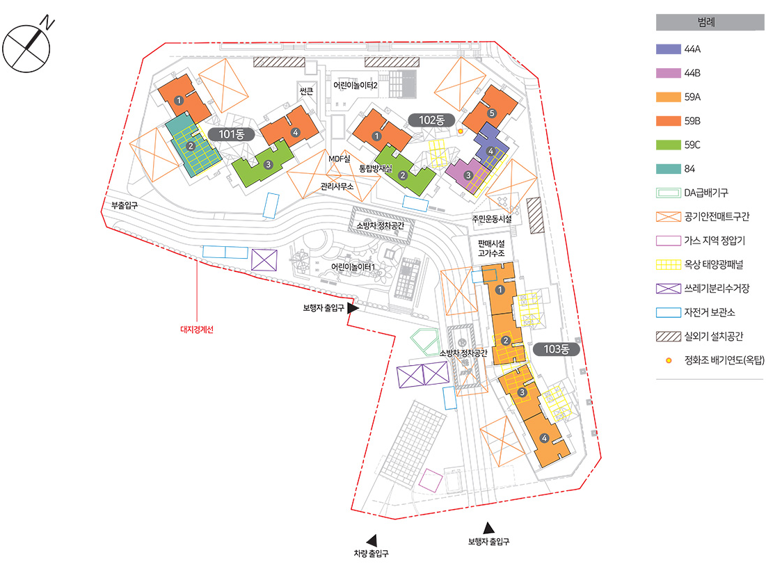 단지배치도 도면