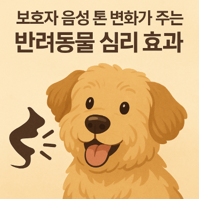 보호자 목소리 톤이 반려동물 심리에 미치는 영향과 활용법