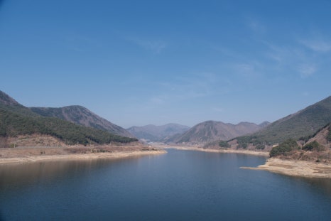 보현산댐 출렁다리