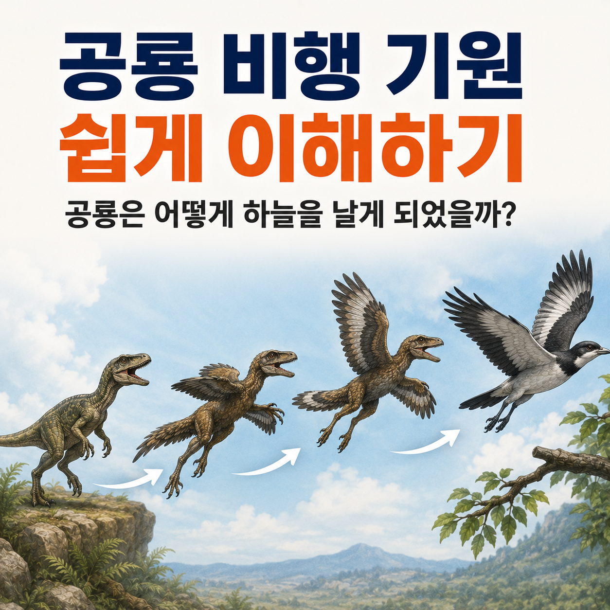 공룡 비행 기원