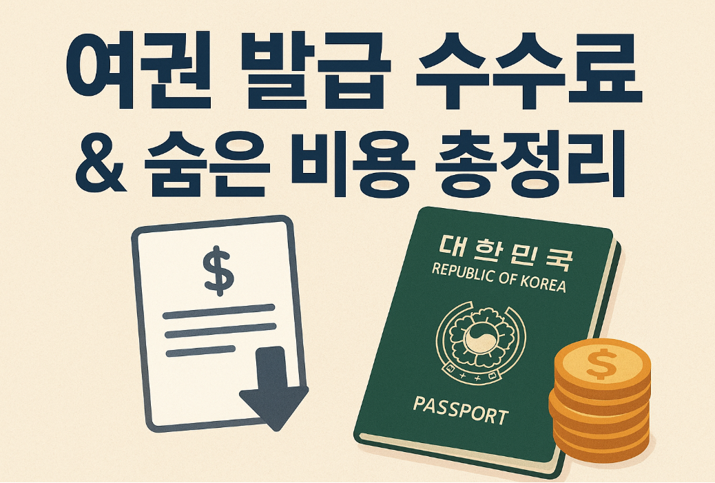 여권 발급 수수료 & 숨은 비용 총정리