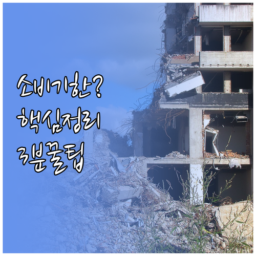 새로 바뀐 소비기한 궁금한 점 QnA..