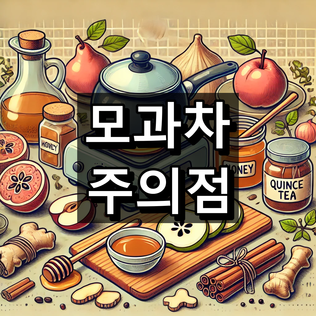 모과차 주의점 간단 정리
