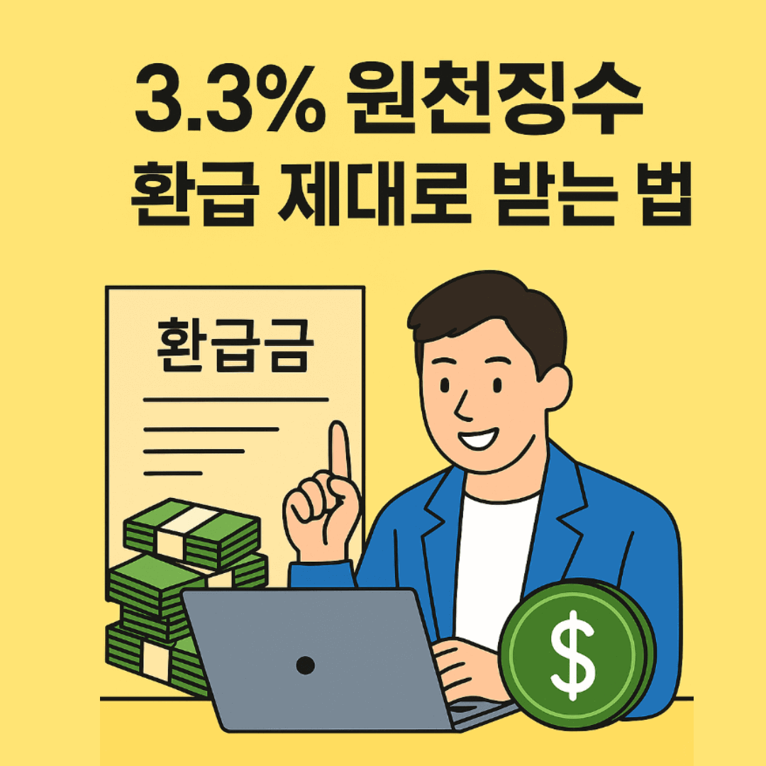 3.3% 원천징수 환급 제대로 받는 법 (프리랜서&middot;알바 필수 환급 조건&middot;시기 총정리)