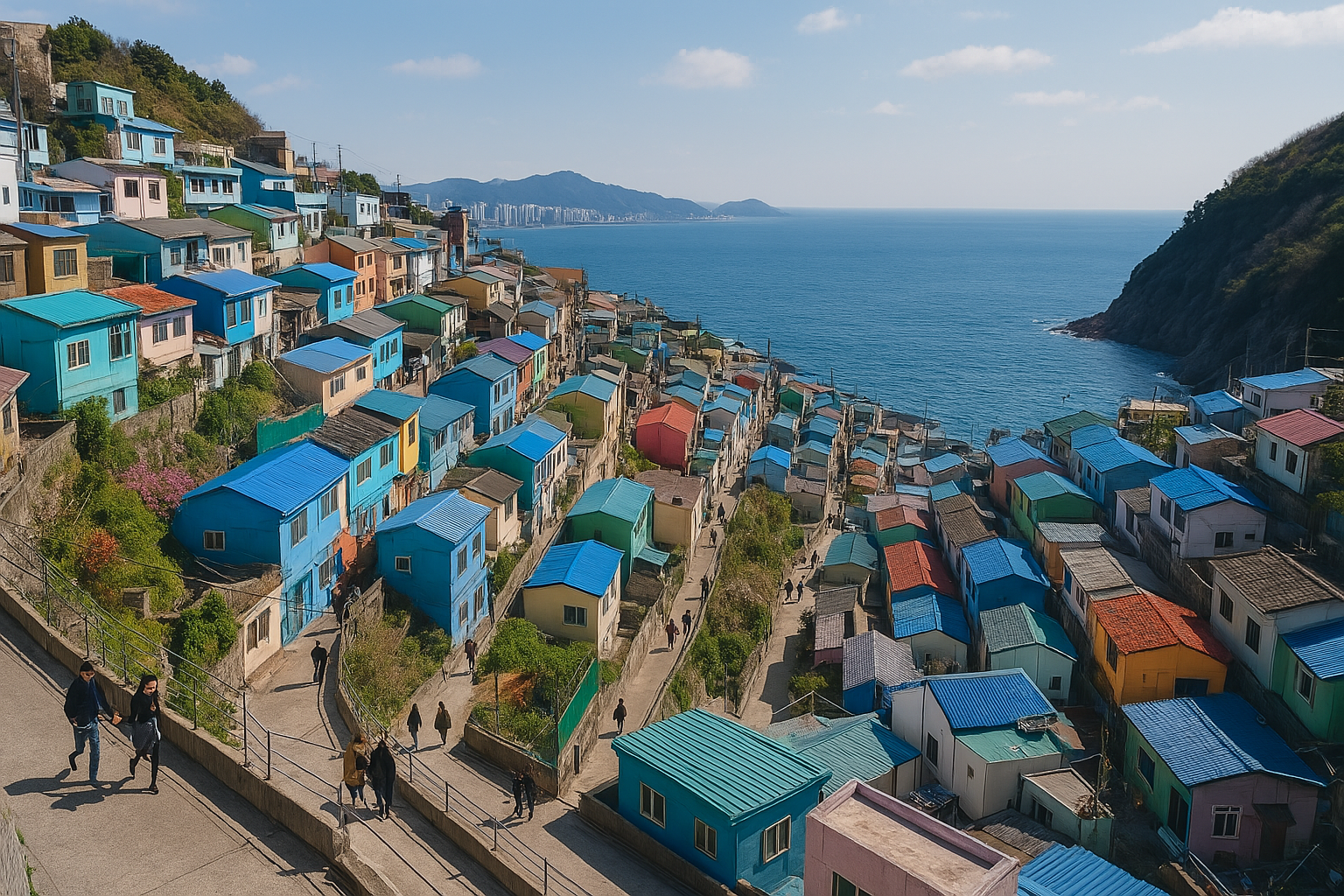 흰여울 문화마을 사진