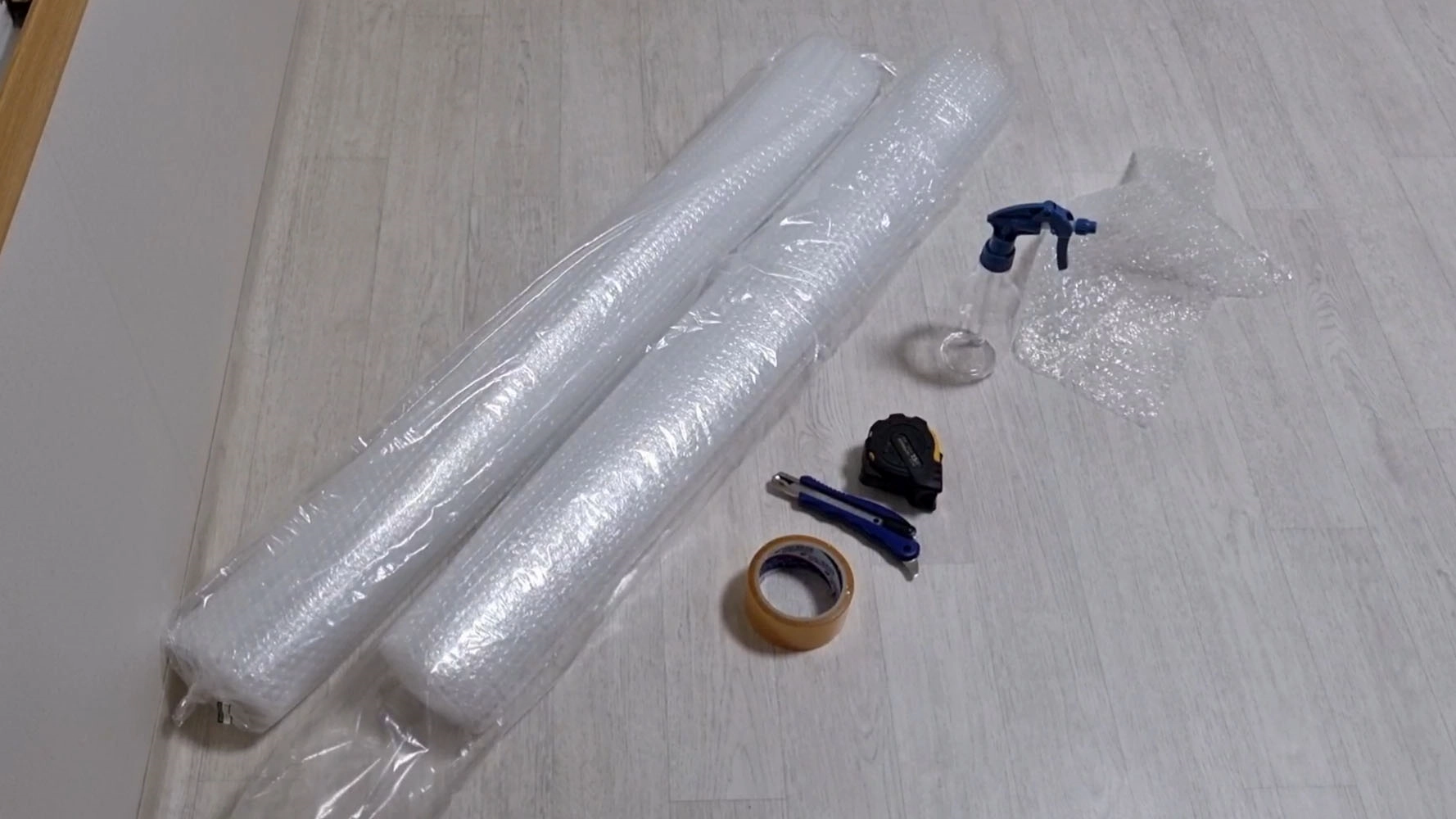 단열 뽁뽁이 붙이는 준비물