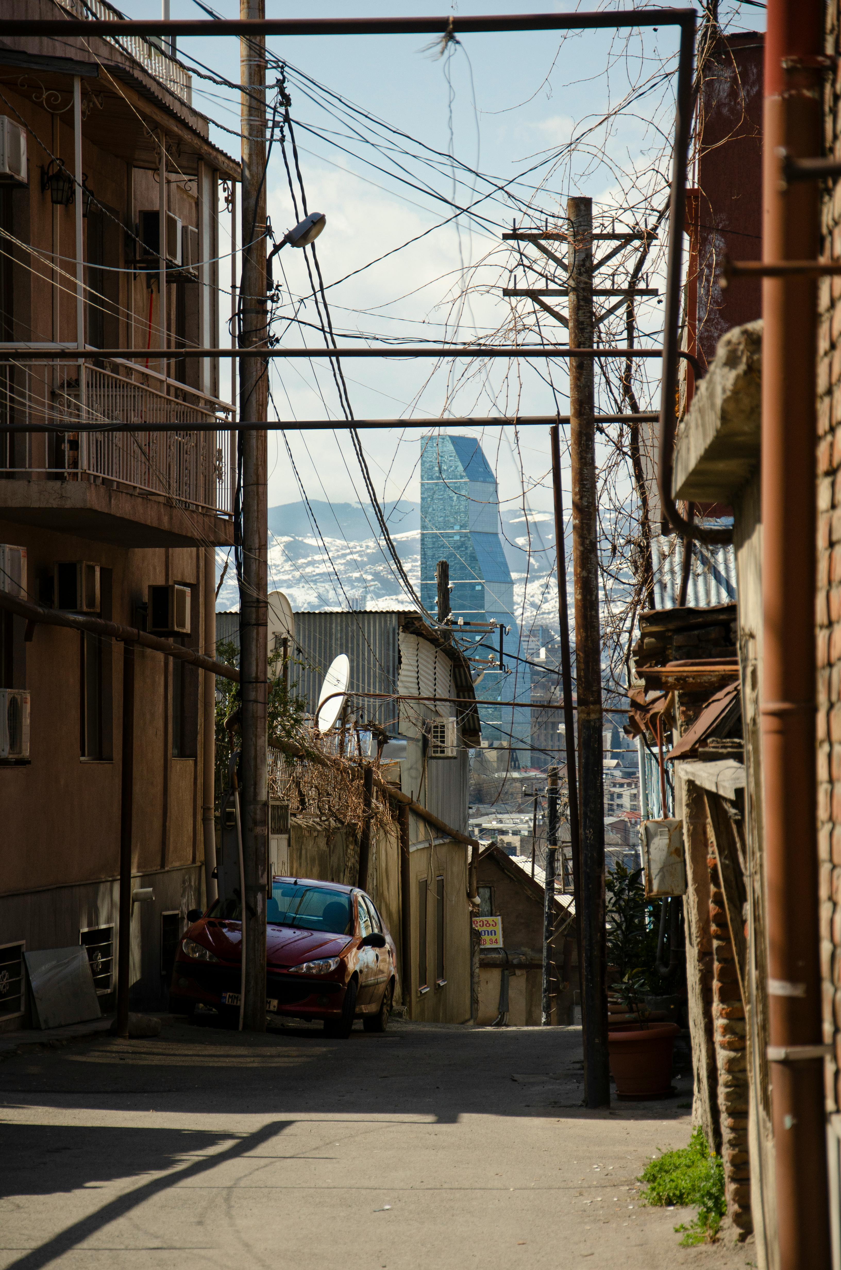 골목길 차 이미지