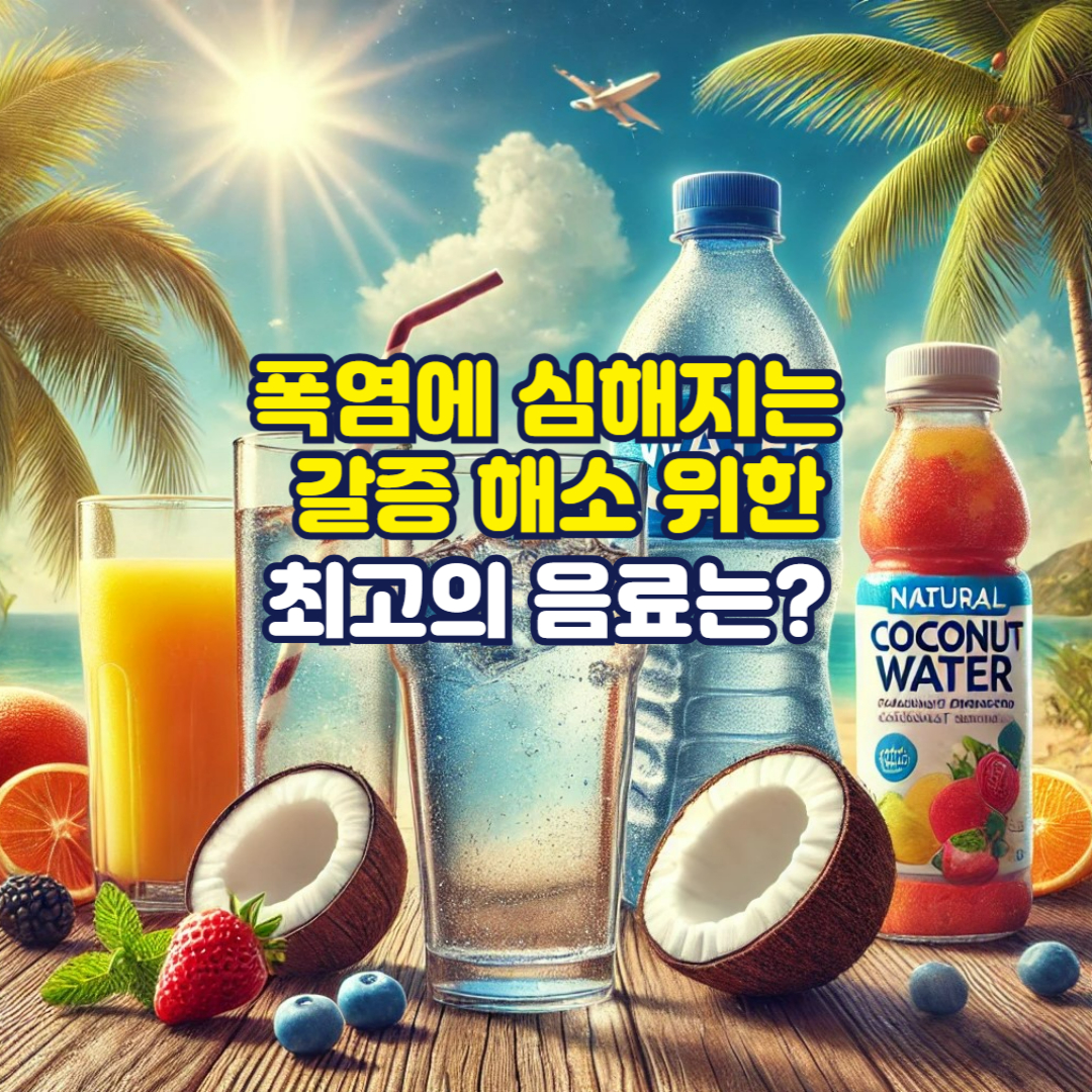 폭염에 심해지는 갈증 해소 위한 최고의 음료