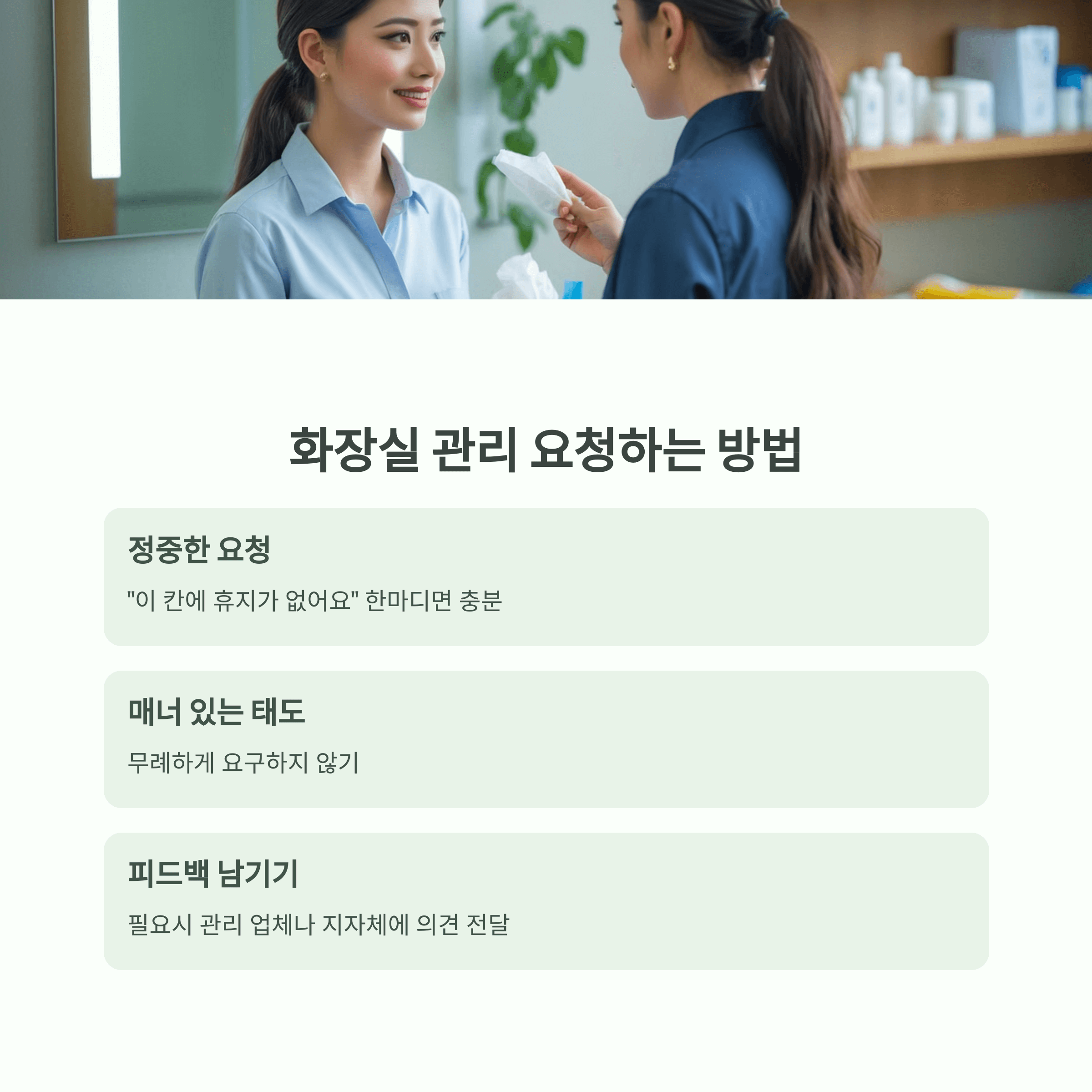 화장실 휴지 없을 때 대처방법
