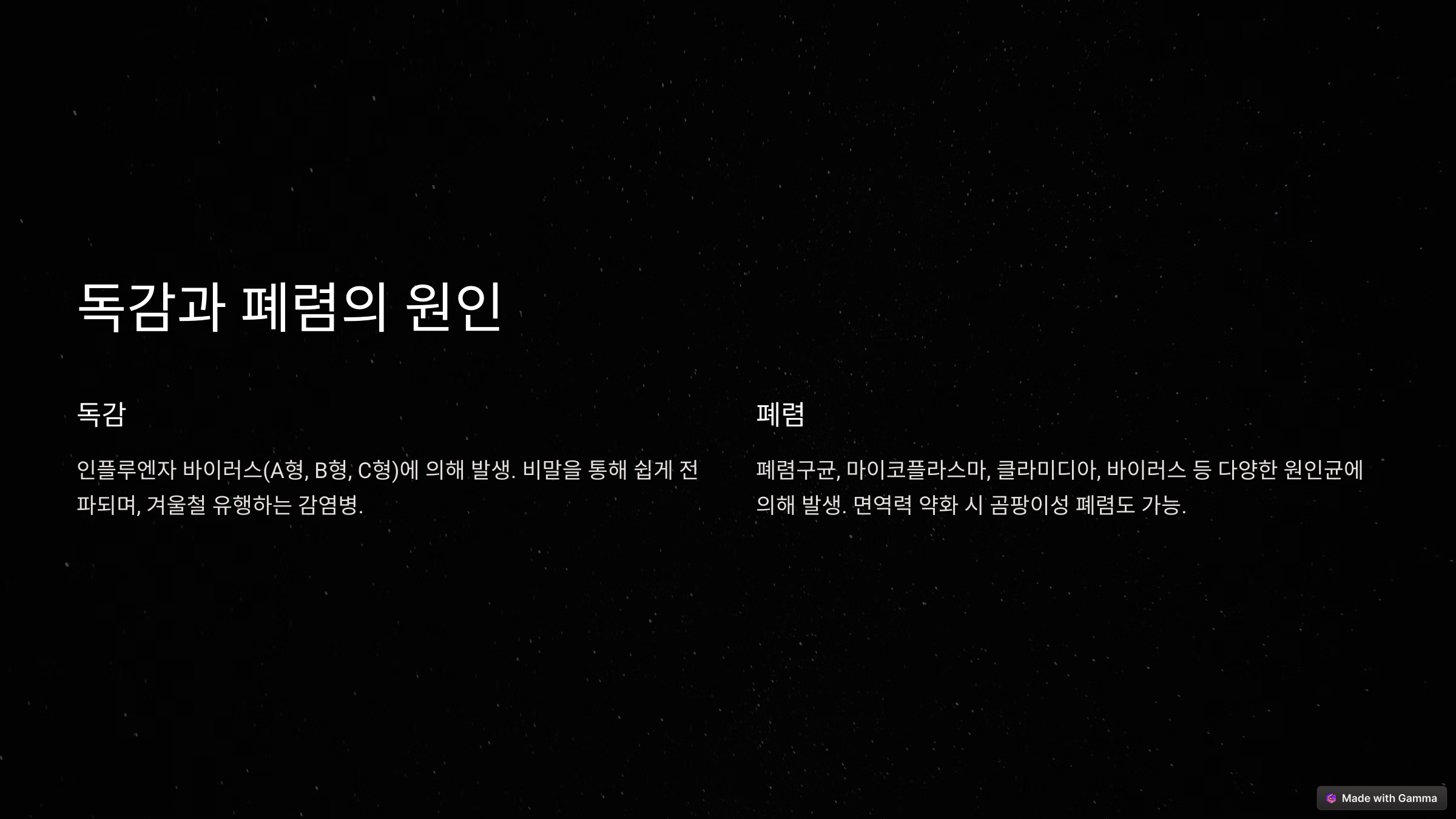 독감 vs 폐렴, 증상 헷갈리면 위험! 정확한 구별법