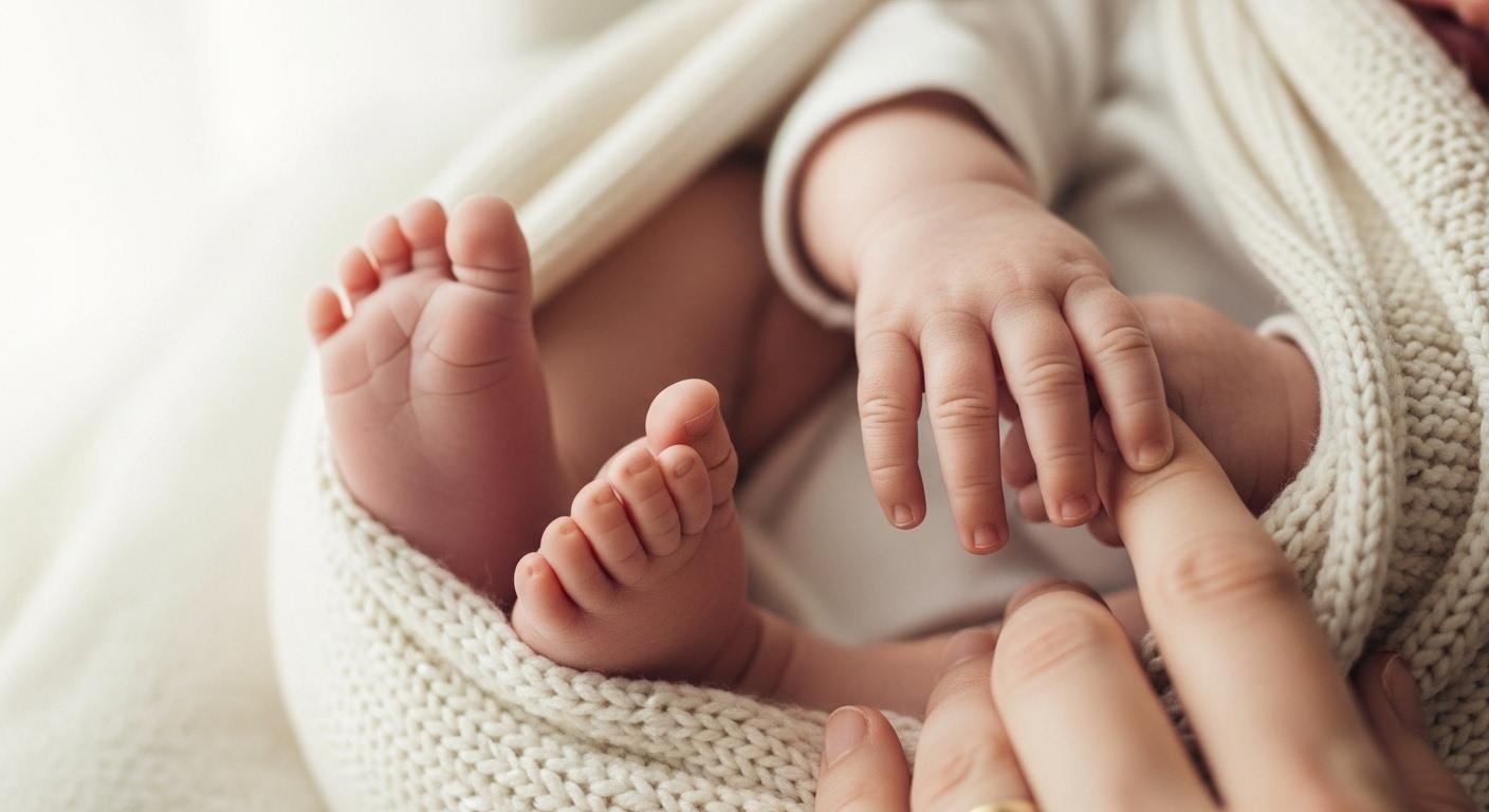 아기 열 손발 따뜻