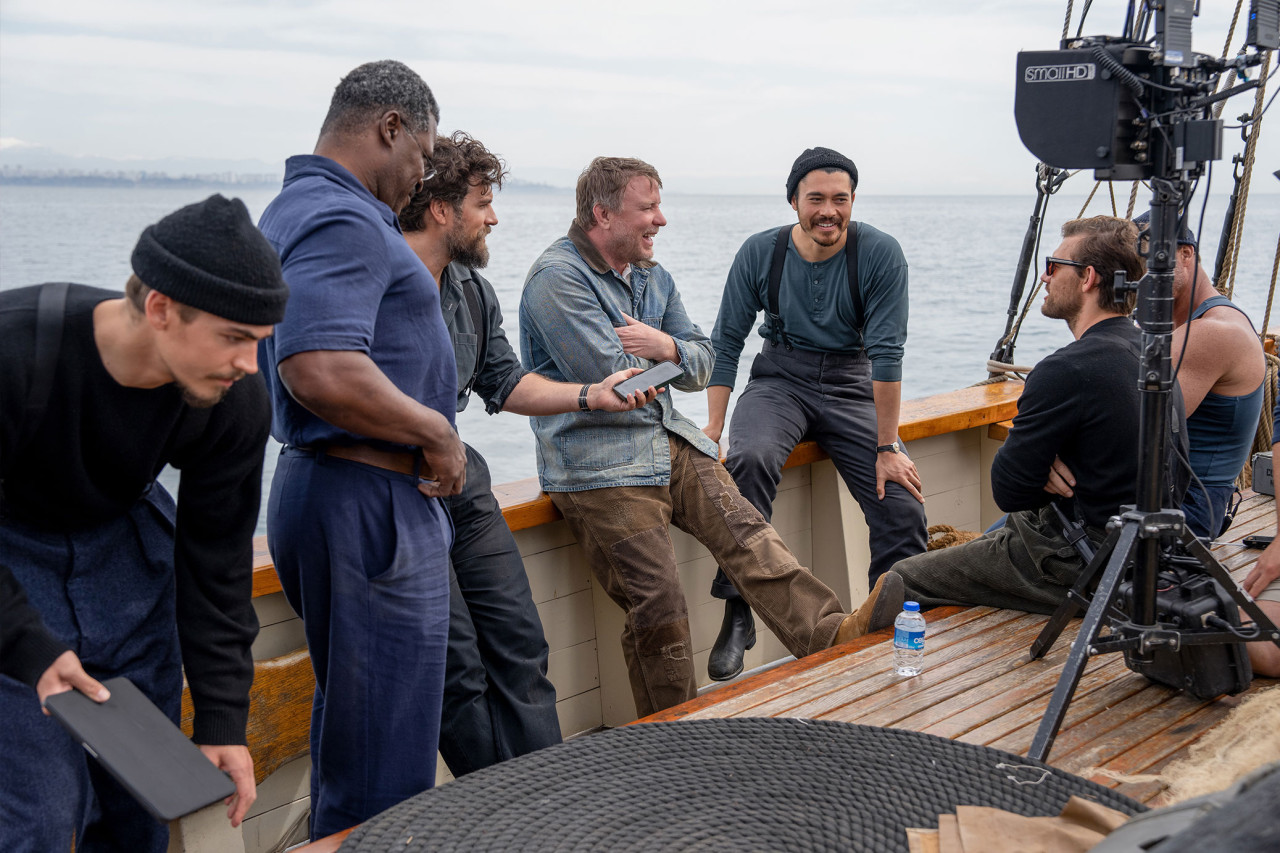 영화 〈언젠틀 오퍼레이션〉제작 과정 사진입니다.