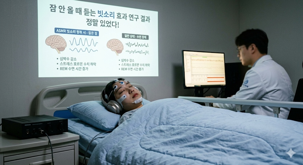 잠 안 올 때 듣는 빗소리 연구결과 정말 있었다.