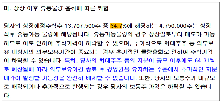 벡트 유통물량