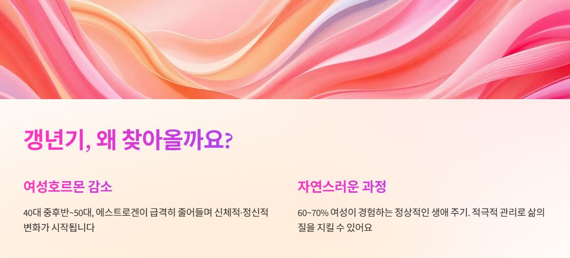 갱년기 원인