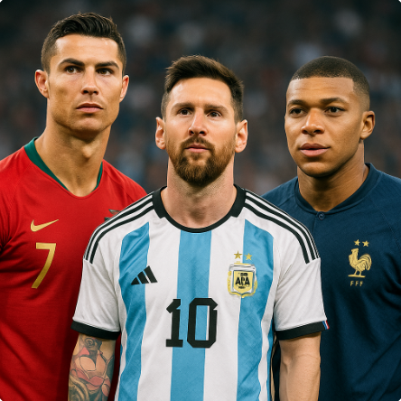 세계 톱 플레이어 호날두,메시,음바페