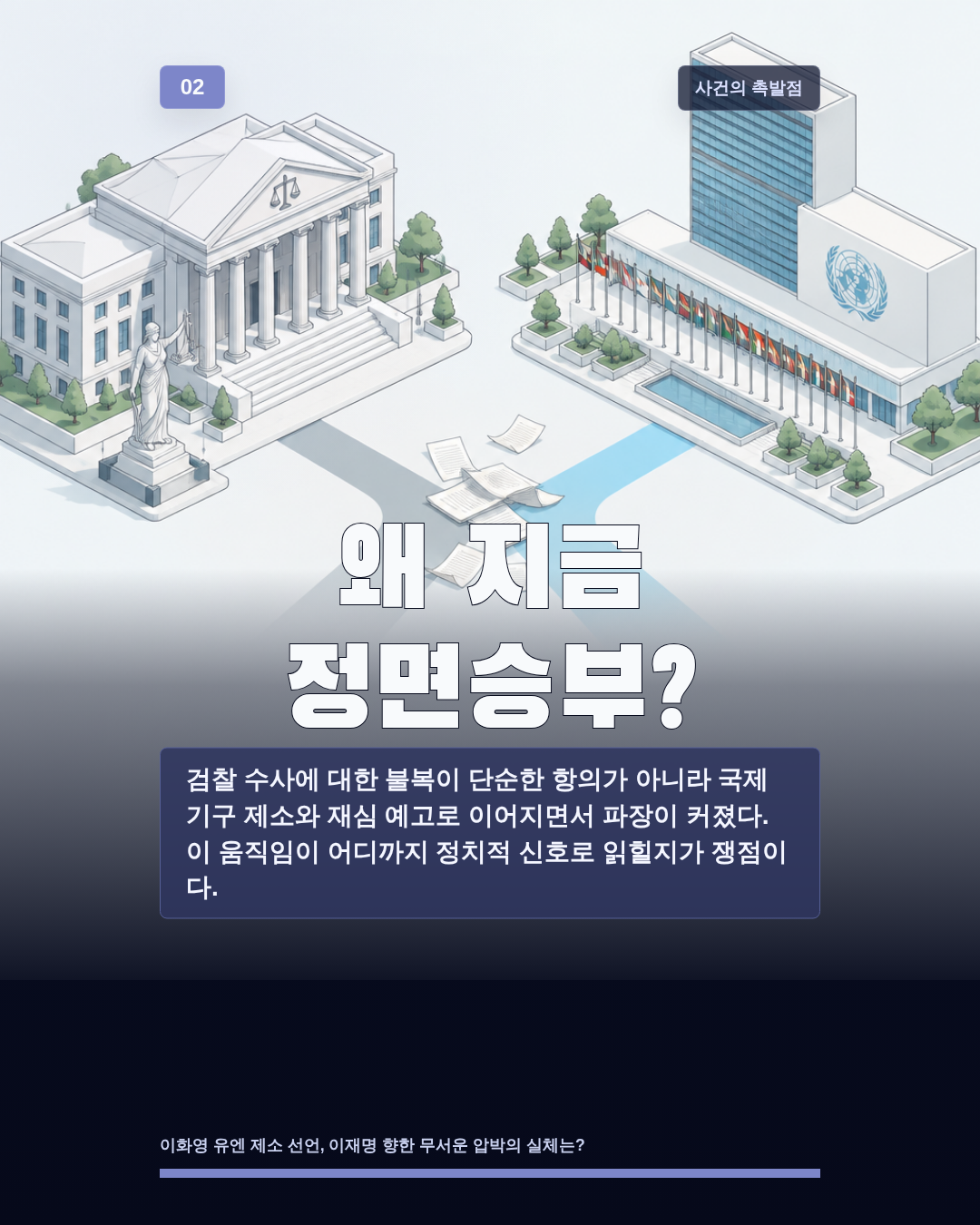 왜 지금 정면승부?