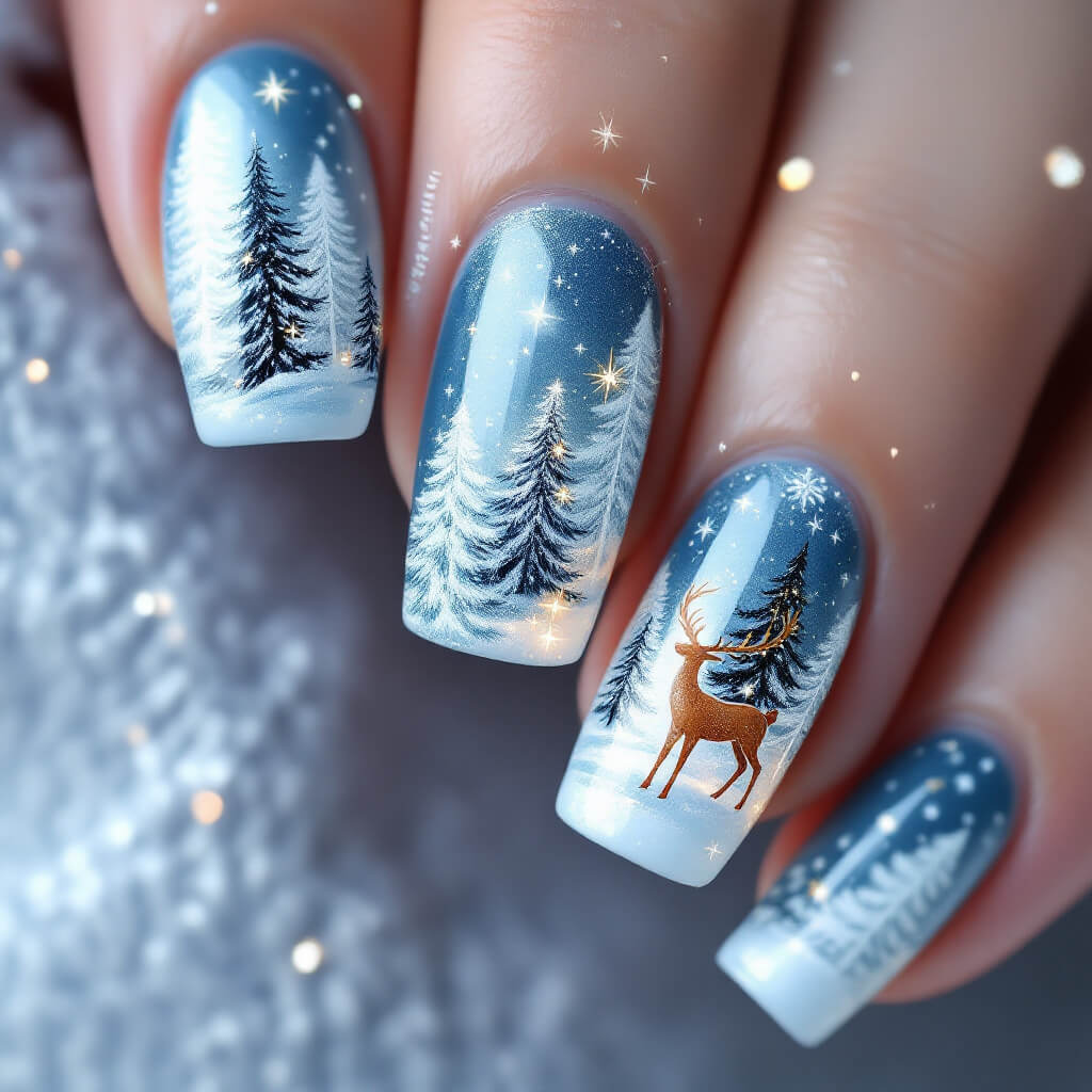 크리스마스 네일