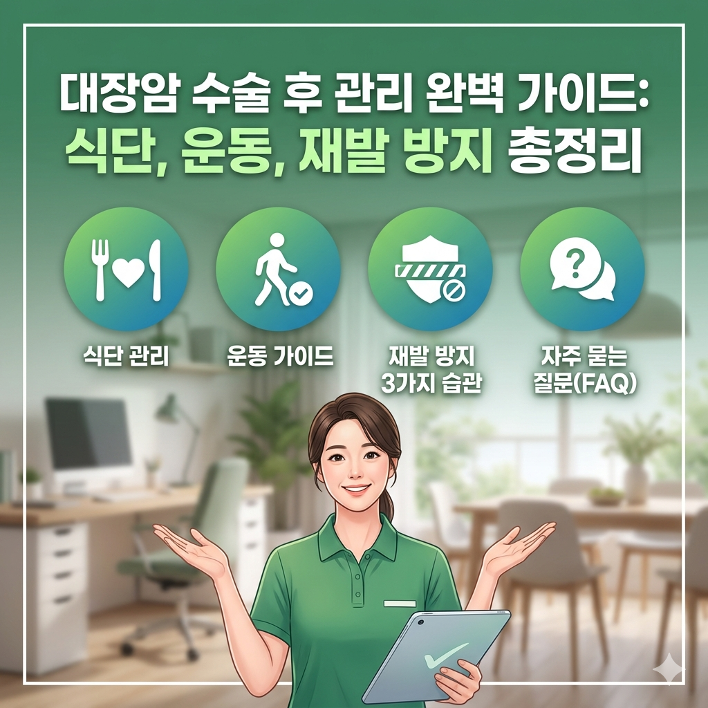 대장암 수술 후 좋은 음식 및 관리 가이드