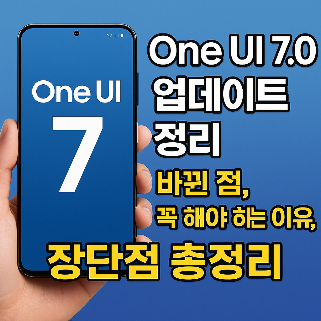One UI 7.0 업데이트 정리 총정리