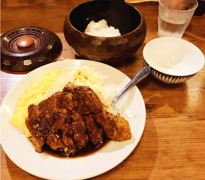 오사카 현지인 맛집 사루쇼쿠도 돈테키 정식