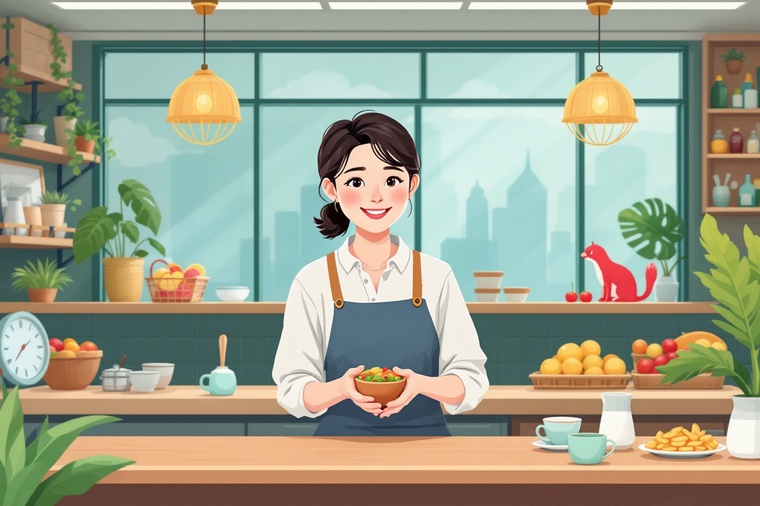 소상공인 부담경감크레딧kr 신청 한 여성 