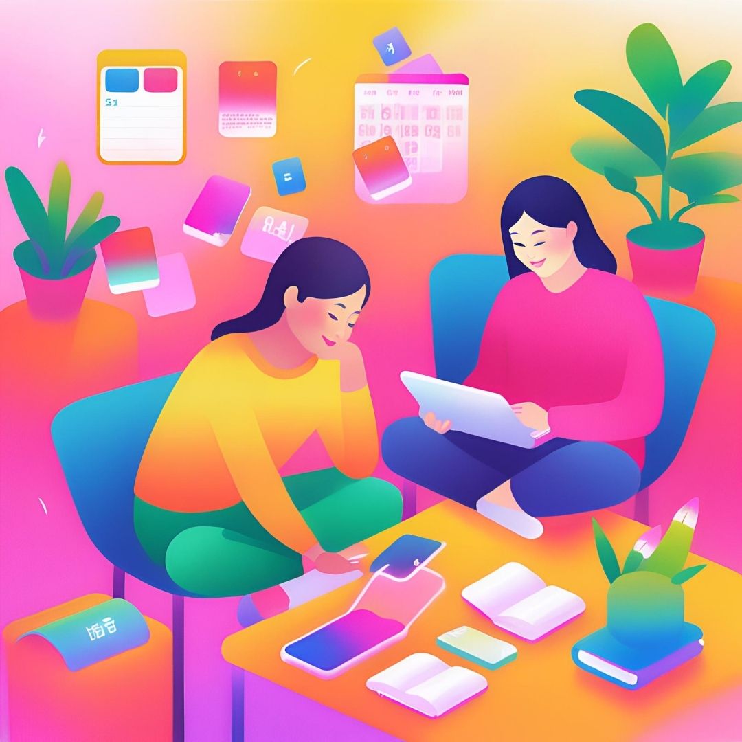 ADHD 성인이 시간을 관리하는 일러스트