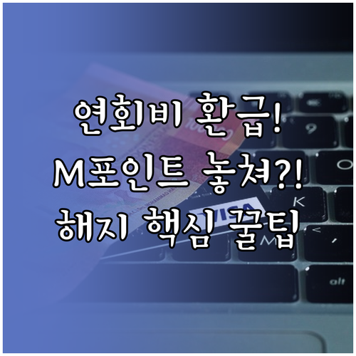 현대카드 해지 연회비 반환 정산 기준..