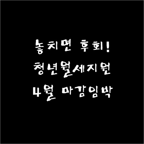 2026 광양시 청년월세 지원 신청 ..
