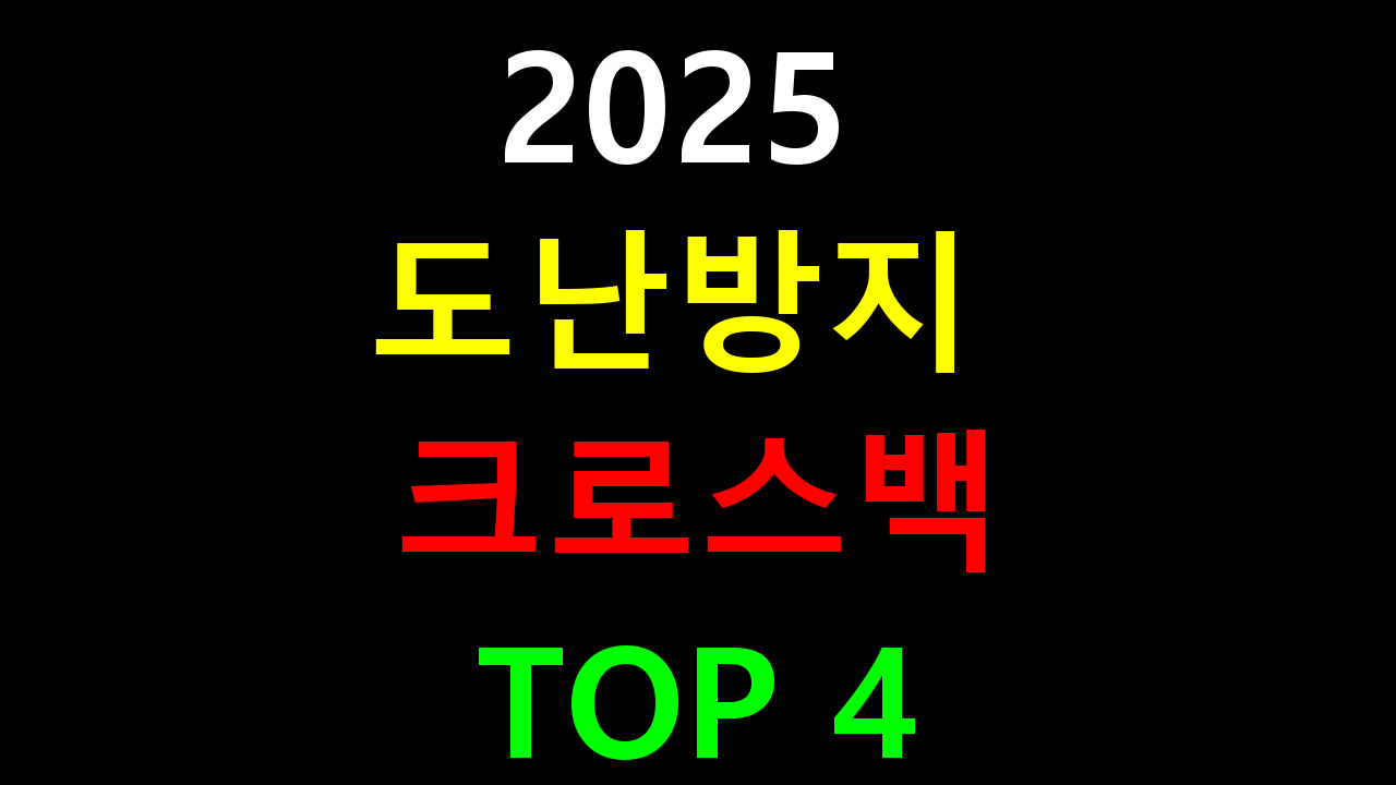 2025 도난방지 크로스백 추천 TOP 4