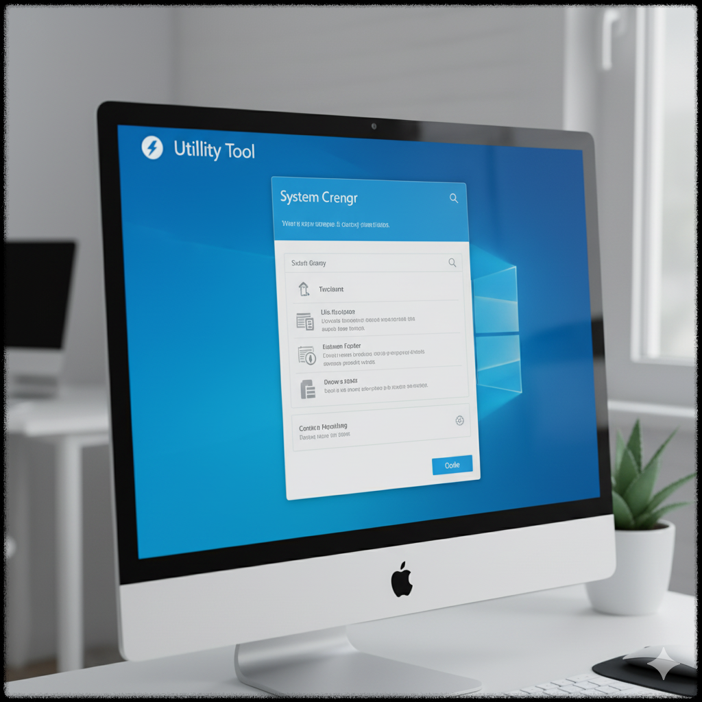 시스템 정리 또는 드라이버 제거 프로그램과 유사한 유틸리티 도구 인터페이스
