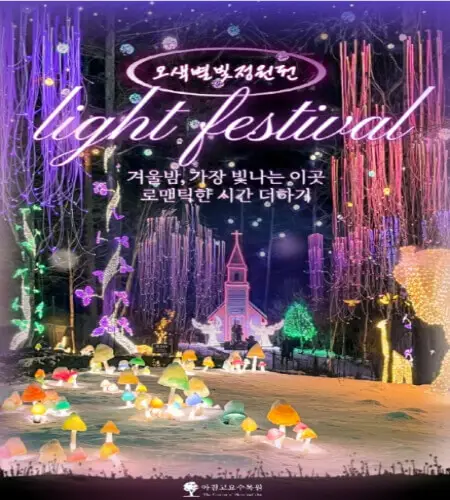 아침고요수목원 오색별빛정원전