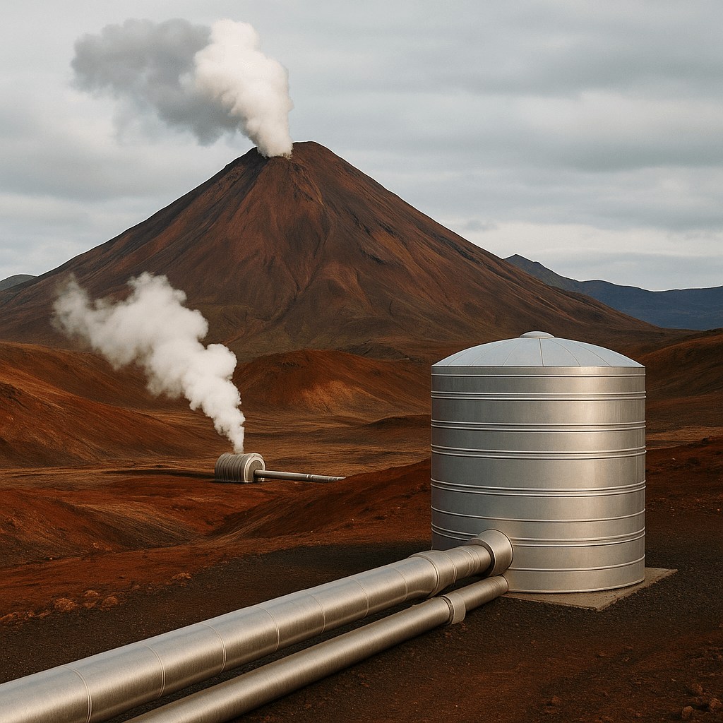 화산지형과 평지형의 지열 기술
