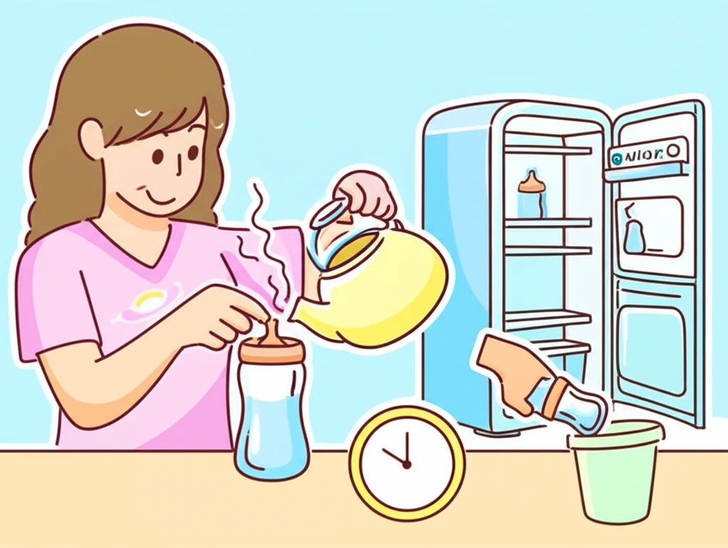 식중독 예방을 위해 남은 분유를 아까..