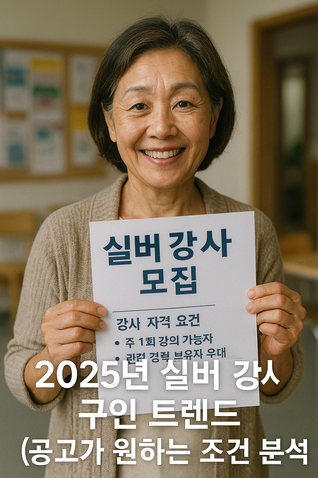 실버 강사 구인 트렌드