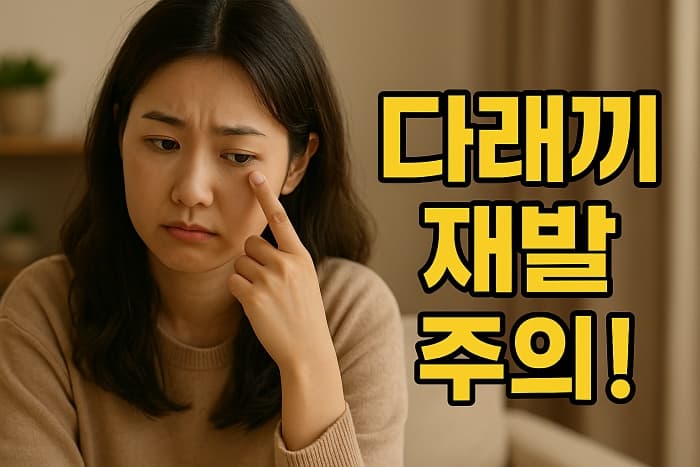 👁️🗨️ 다래끼 재발하는 이유 3가지 – 알고 보면 생활 습관 때문!