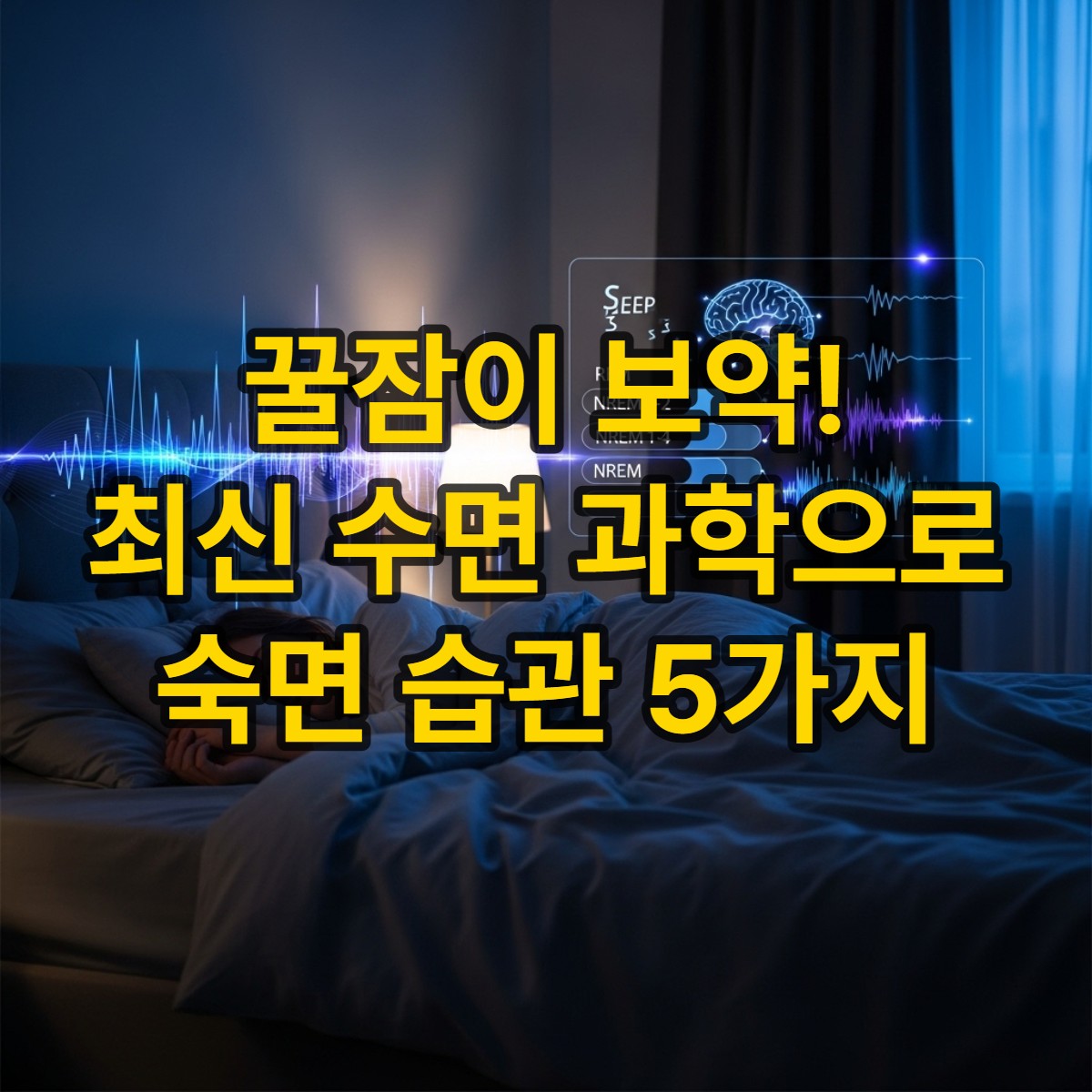 '꿀잠'이 보약! 최신 수면 과학이 밝힌 숙면을 위한 밤 습관 5가지