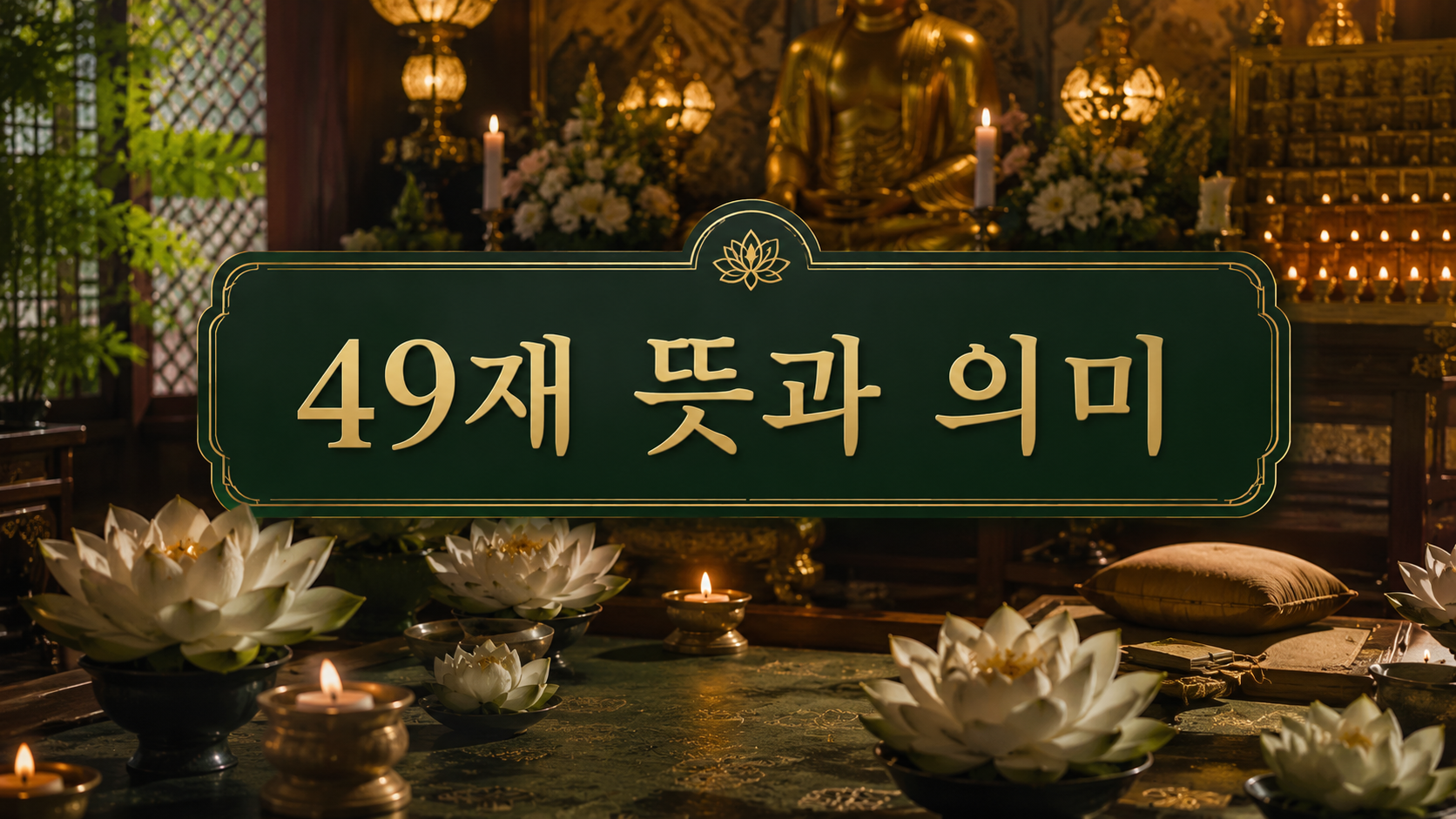 49재 뜻과 의미, 불교에서 49일이 중요한 진짜 이유