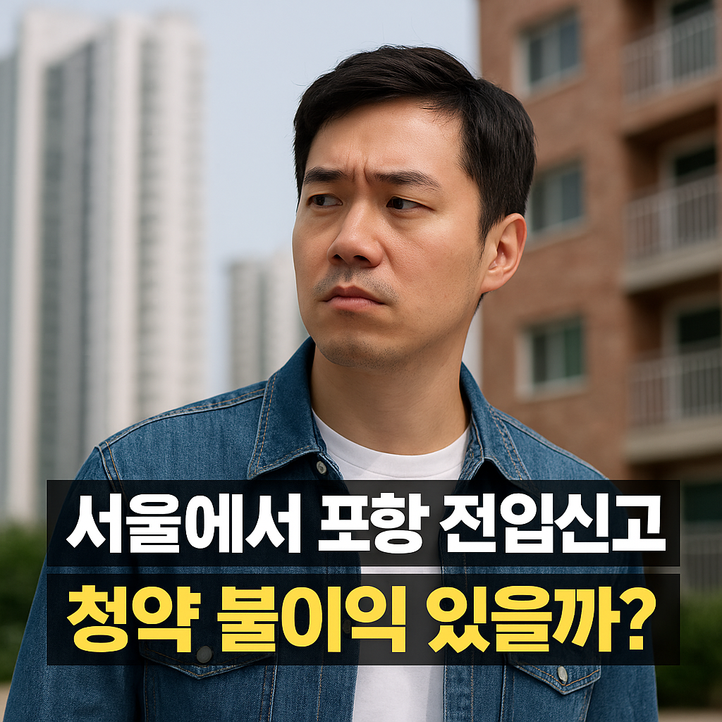 서울에서 지방 전입신고