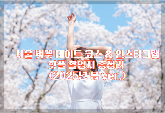 서울 벚꽃 데이트 코스 추천